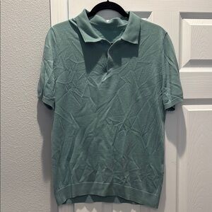 REISS Mens Merino Wool knit polo